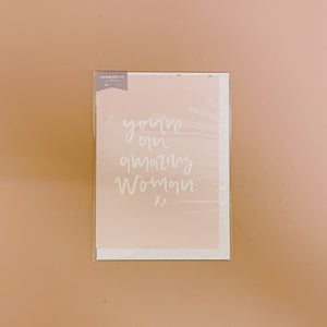 You're an Amazing Woman - Greeting Card