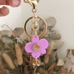 Load image into Gallery viewer, Foxie Flower Keyring
