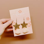 Load image into Gallery viewer, Star Dust Dangle Earrings
