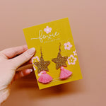 Load image into Gallery viewer, Star Dust Dangle Earrings
