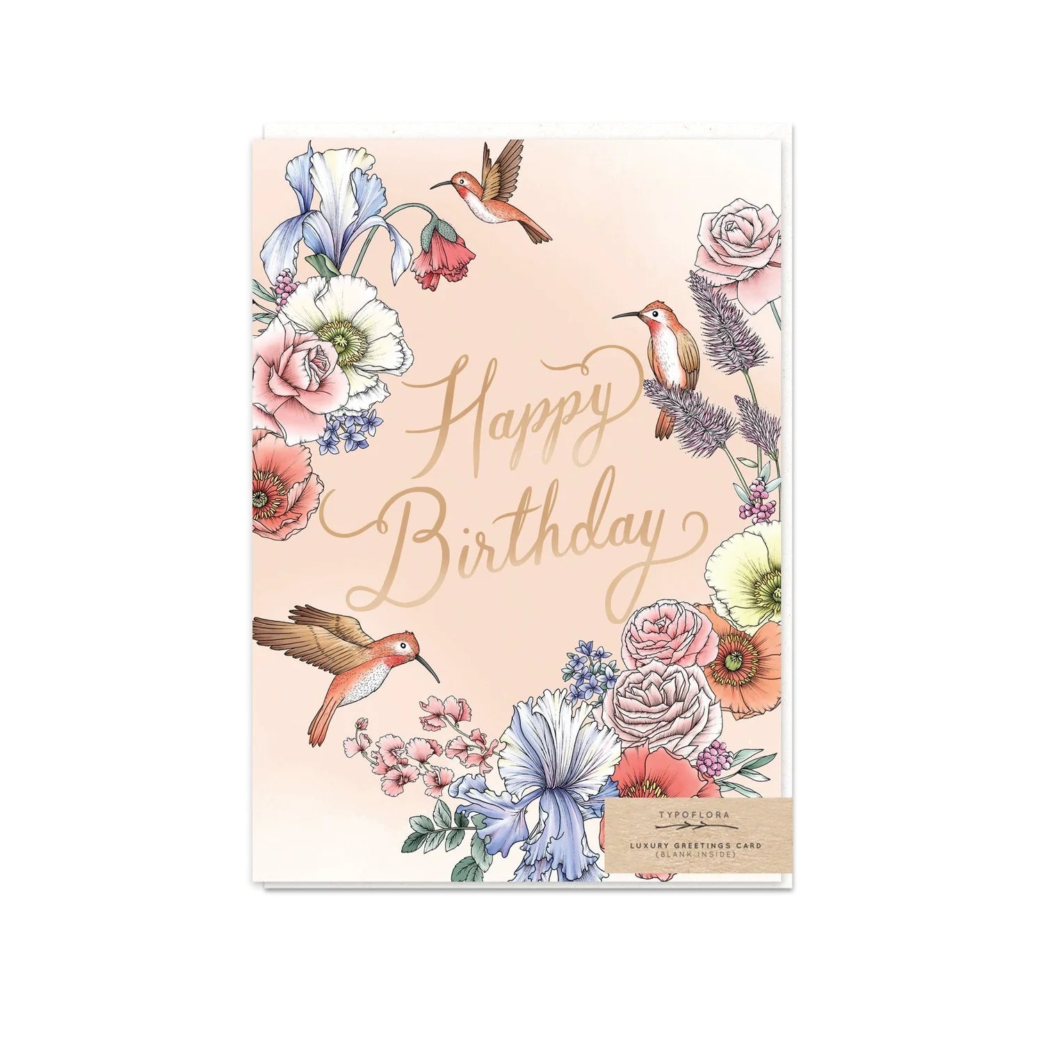 Bouquet Happy Birthday Greeting Card By Typoflora
