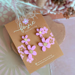 Load image into Gallery viewer, Double Daisy Dangle Earrings
